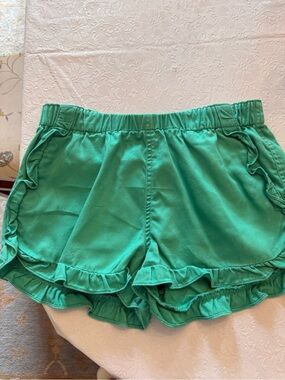Crewcuts Green Ruffle-Hem Girls' Shorts size 14